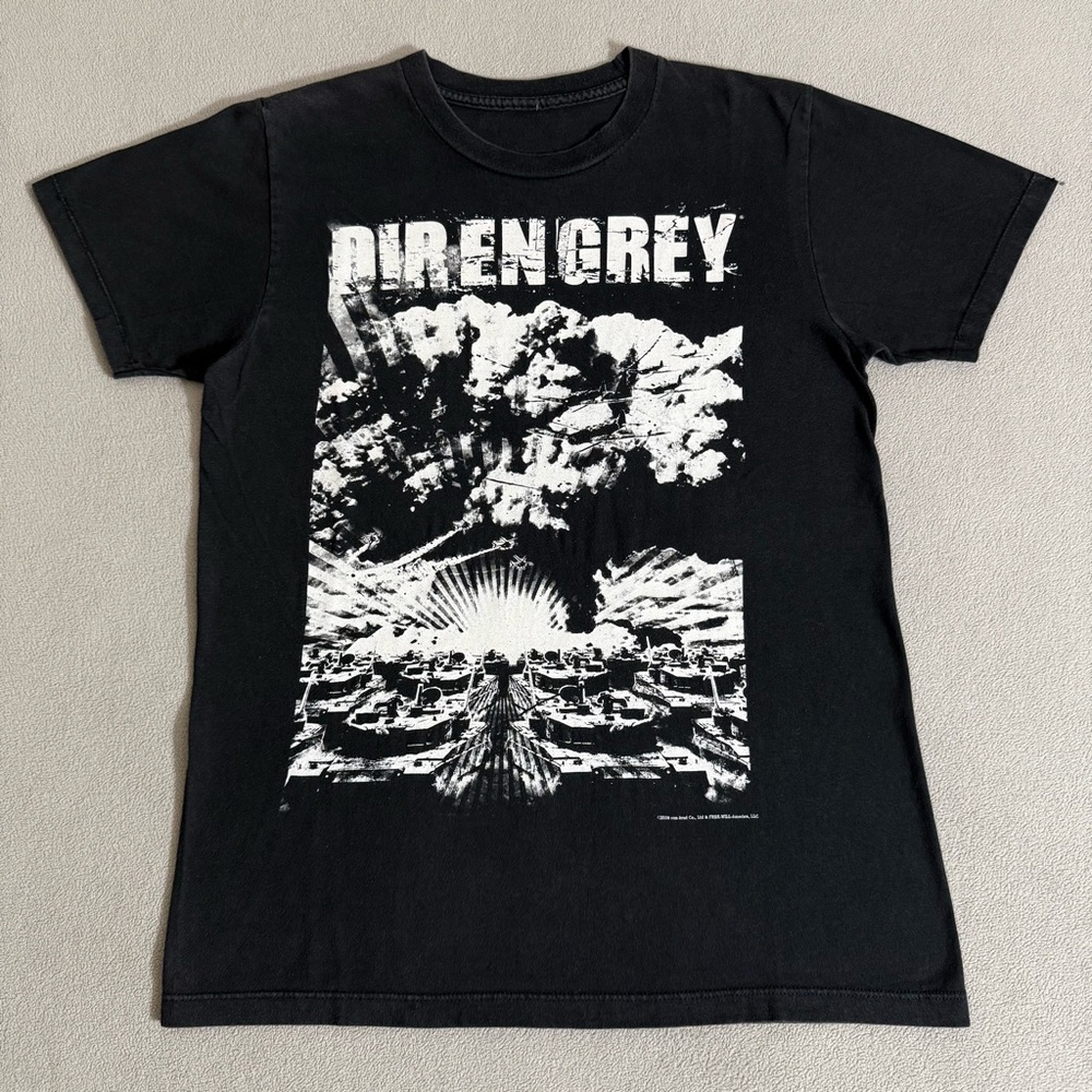 Vintage Y2K Dir En Grey Japanese Band T-shirt Size S Heavy Metal Rock Goth Punk